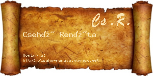 Csehó Renáta névjegykártya